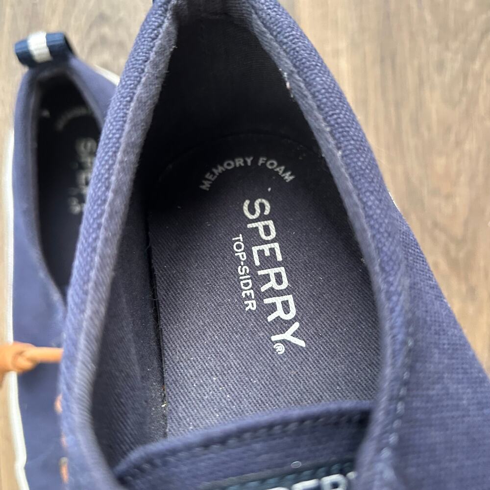 Sperry Topsider Navy Sneakers Size 7.5 - Picture 5 of 6